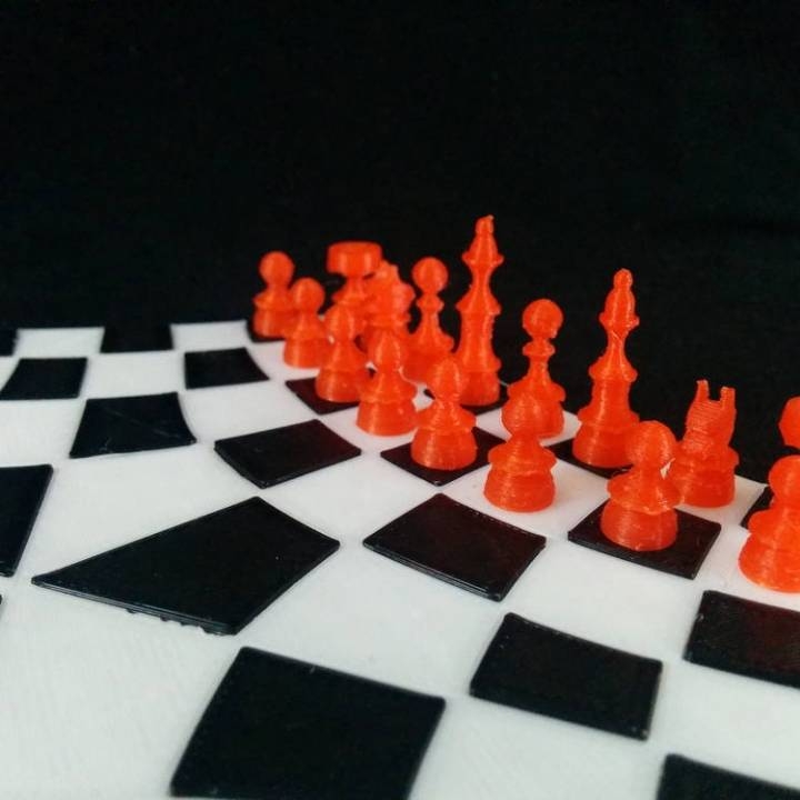 پرینت سه بعدی تخته شطرنج