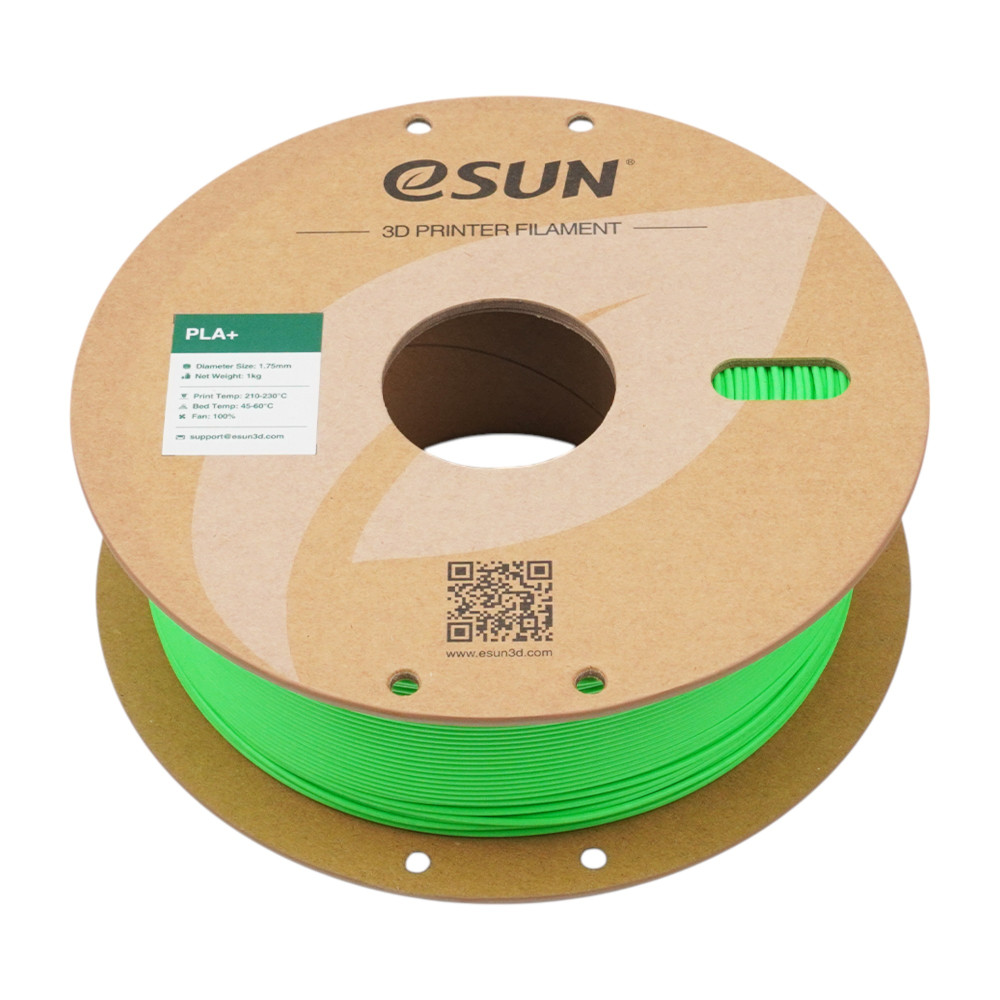 فیلامنت PLA+ سبز خالص (RGB Green) برند ایسان (eSUN) 1Kg 1.75mm