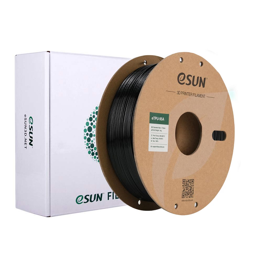 فیلامنت مشکی eSUN TPU انعطاف پذیر 1.75 میلی متر