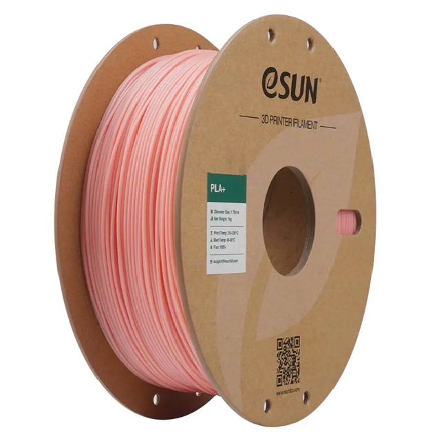فیلامنت PLA+ صورتی ملایم (Baby Pink) برند ایسان (eSUN) 1Kg 1.75mm