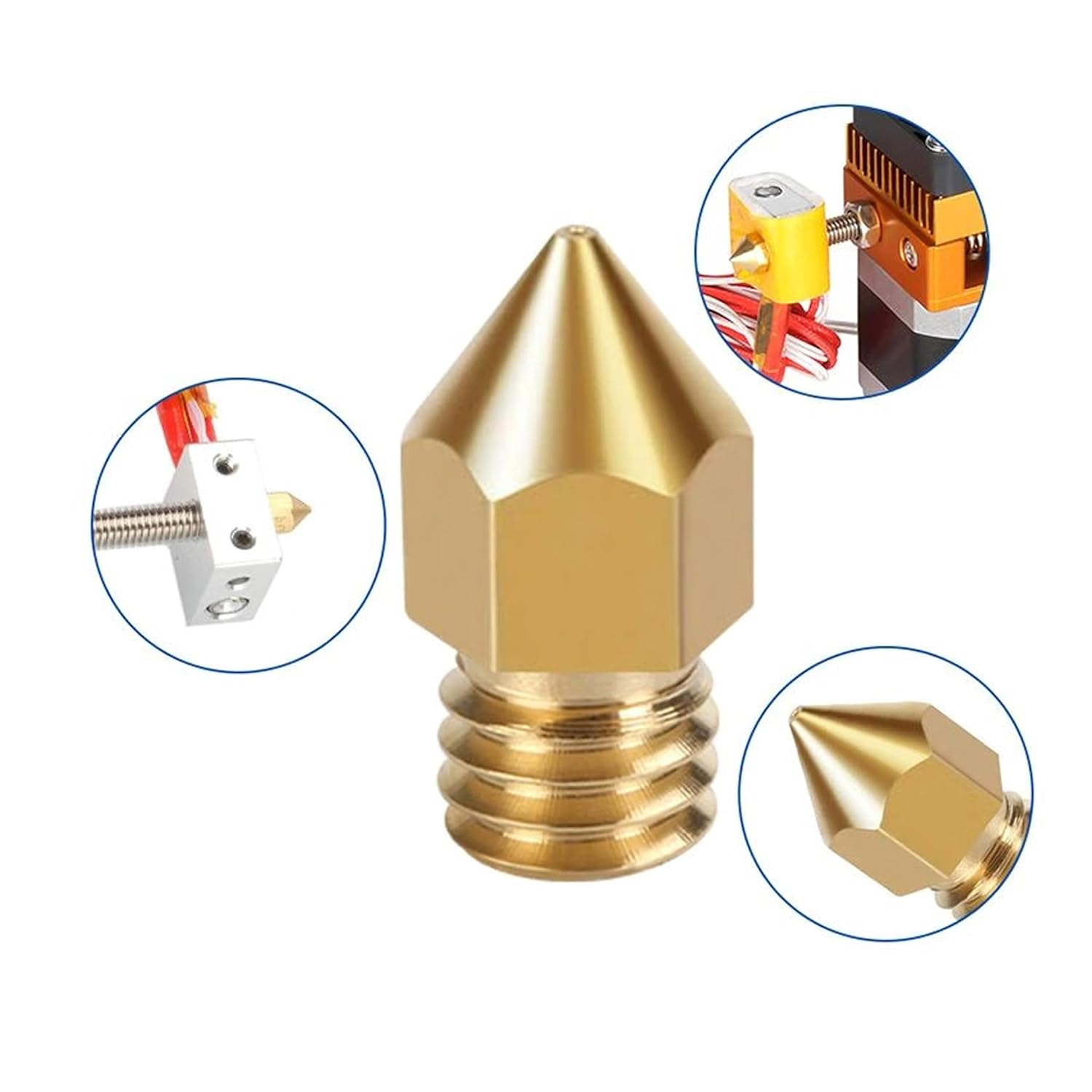 نازل پرینتر سه بعدی MK8 NOZZLE 1.75MM- 0.3MM