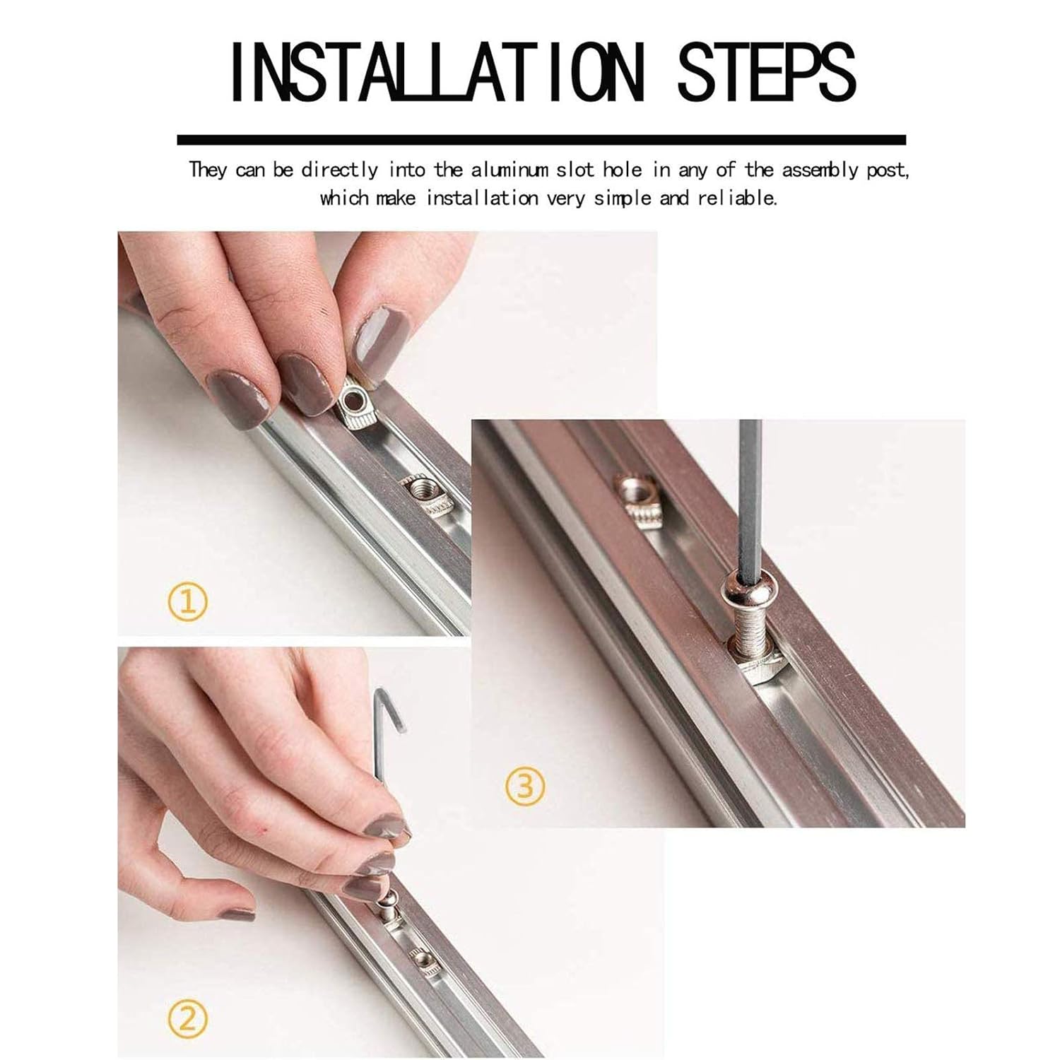 مهره T سایز M6 برای شیار 10