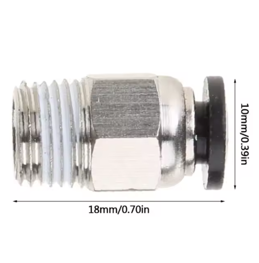 رابط پنوماتیکPC4-01 مناسب لوله تفلون 4 میلیمتر