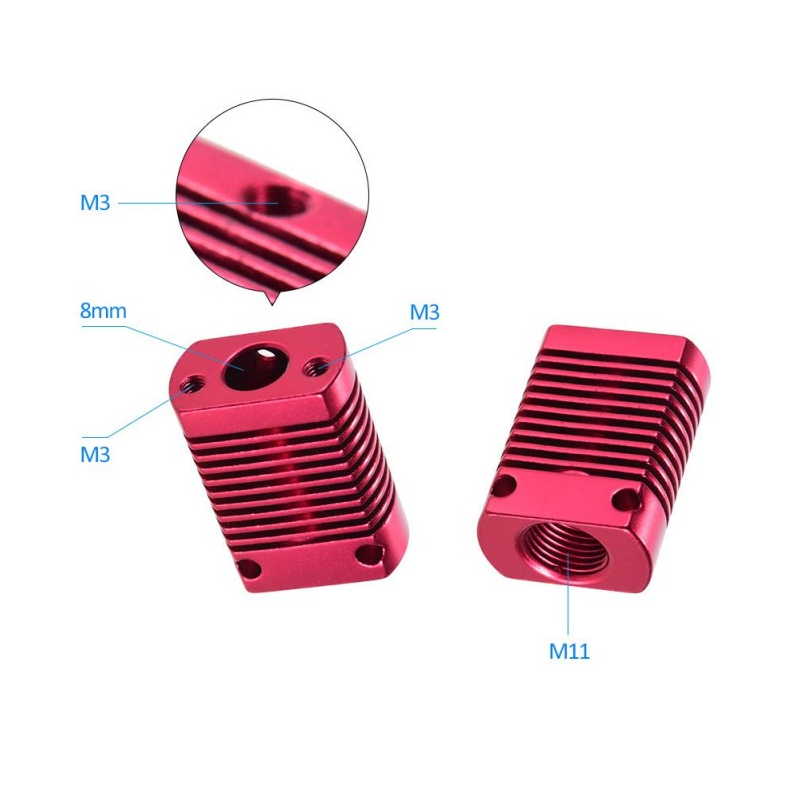 هیت سینک آلومینیومی Hotend پرینترهای سه بعدی Ender-3 و Ender-5 و CR-10 و CR-10S