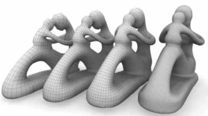 هر دو فرمت STL و OBJ سطوح اجسام سه بعدی را به کمک شبکه­ بندی­ های چند ضلعی نشان می­دهند.