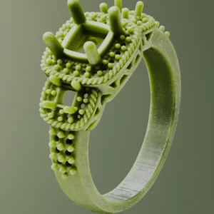 یک نمونه پرینت شده با پرنتر سه بعدی D4K Jewelry EnvisionTEC