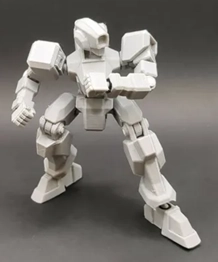 چاپ سه‌بعدی پلی‌کپ‌های TPU برای مفصل‌های متحرک.