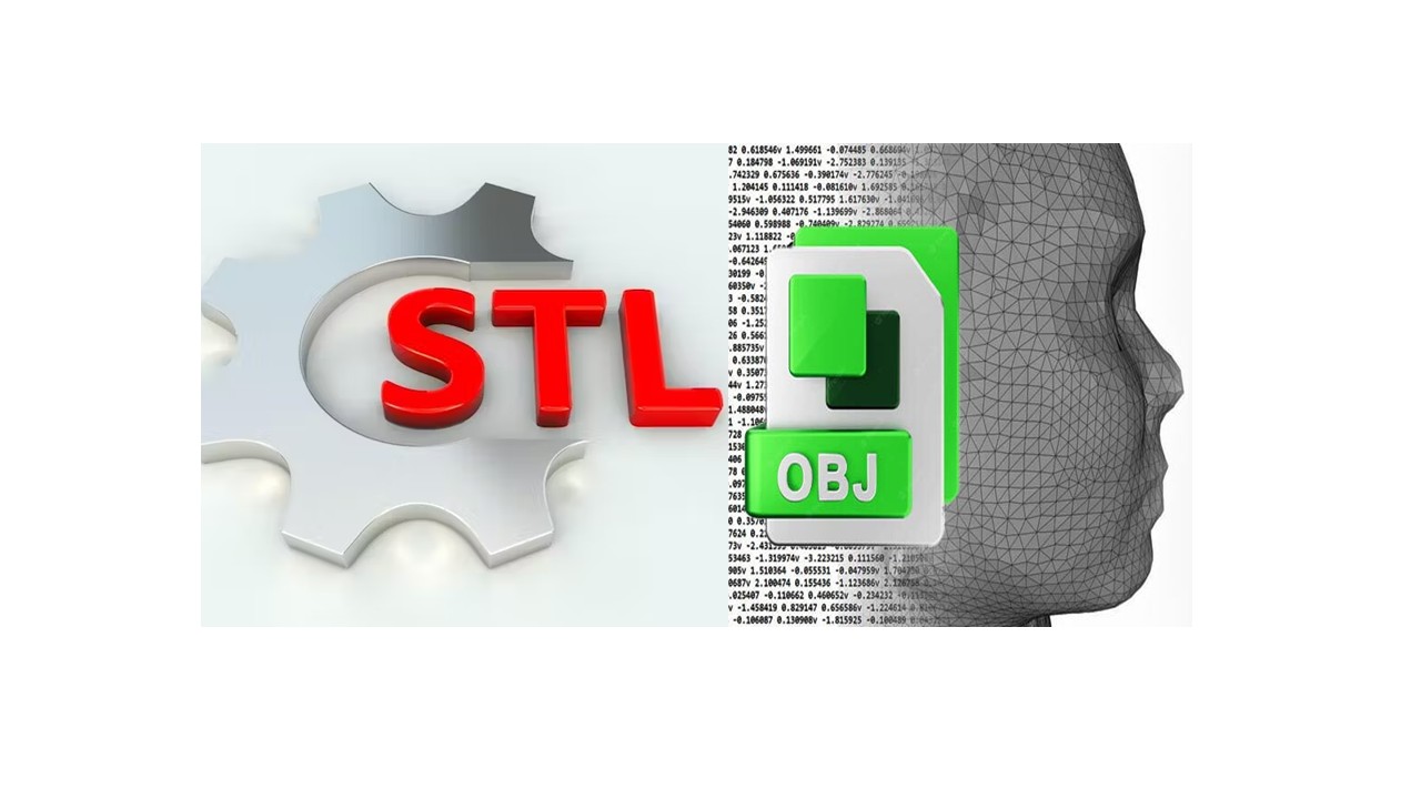 تفاوت فایل¬هایی با فرمت¬های STL و OBJ