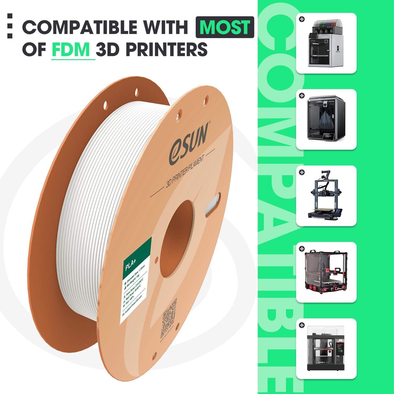 سازگاری مناسب PLA+ با اکثر پرینترهای سه‌بعدی FDM