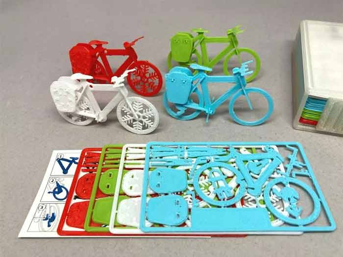 مدل پازل دوچرخه برای پرینتر سه بعدی