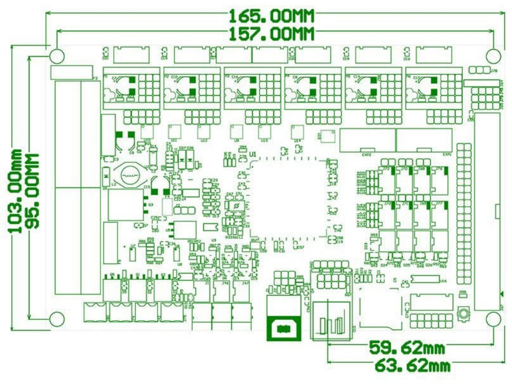 برد کنترلر پرینتر سه بعدی BIGTREETECH GTR V1.0 به همراه برد توسعه M5 V1.0
