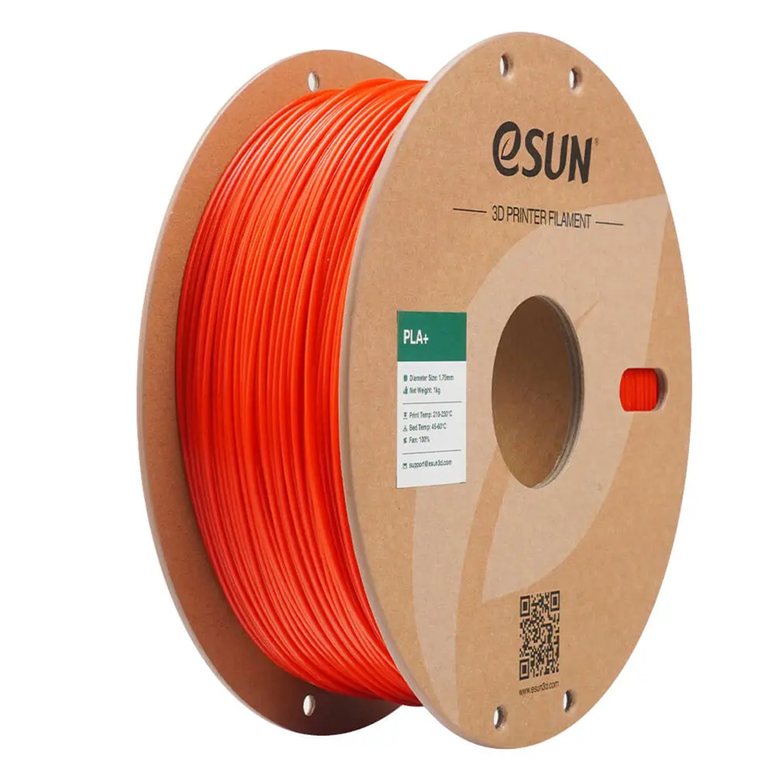 فیلامنت PLA+ قرمز خالص (RGB Red) برند ایسان (eSUN) 1Kg 1.75mm