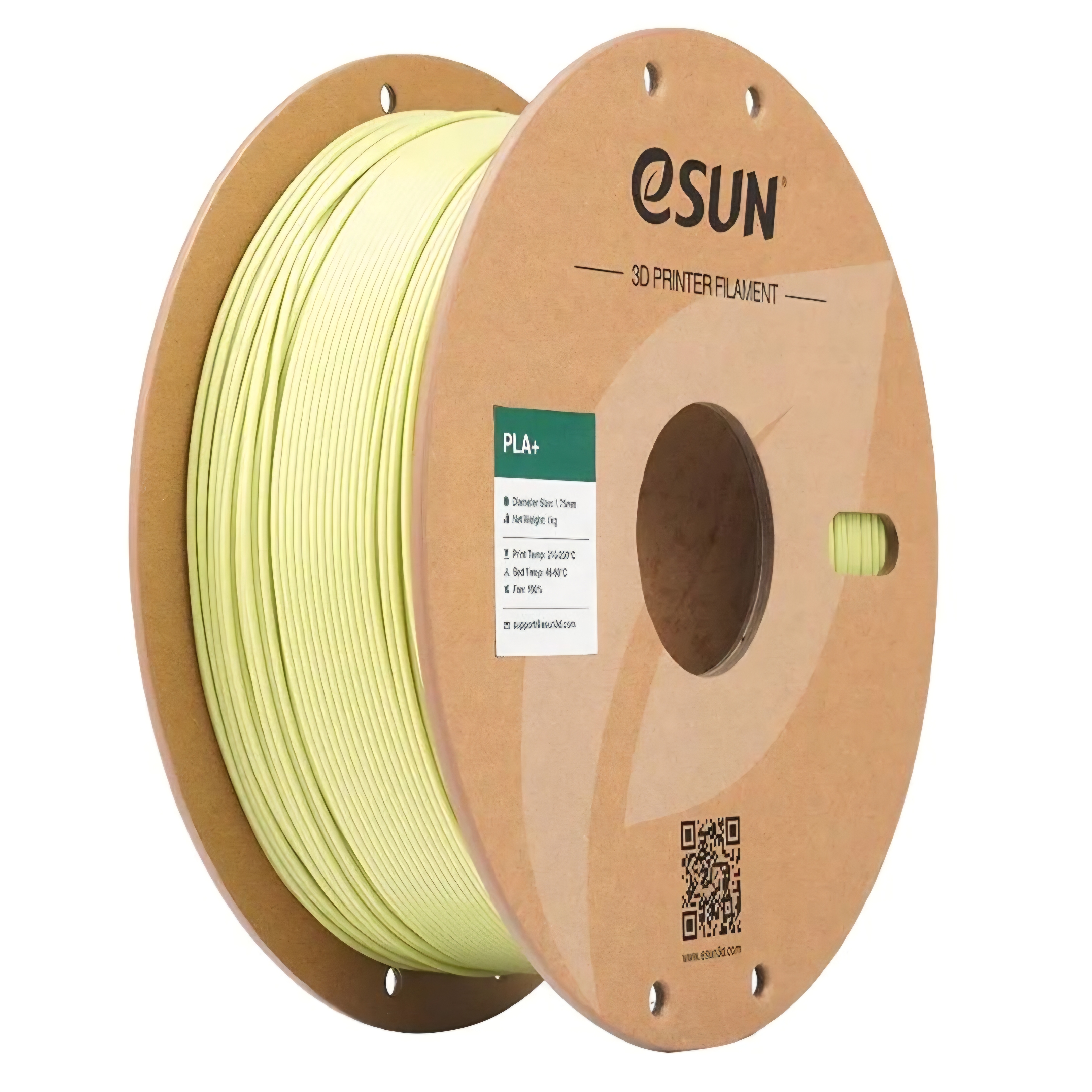 فیلامنت PLA+ سبز خردلی (Mustard Green) برند ایسان (eSUN) 1Kg 1.75mm