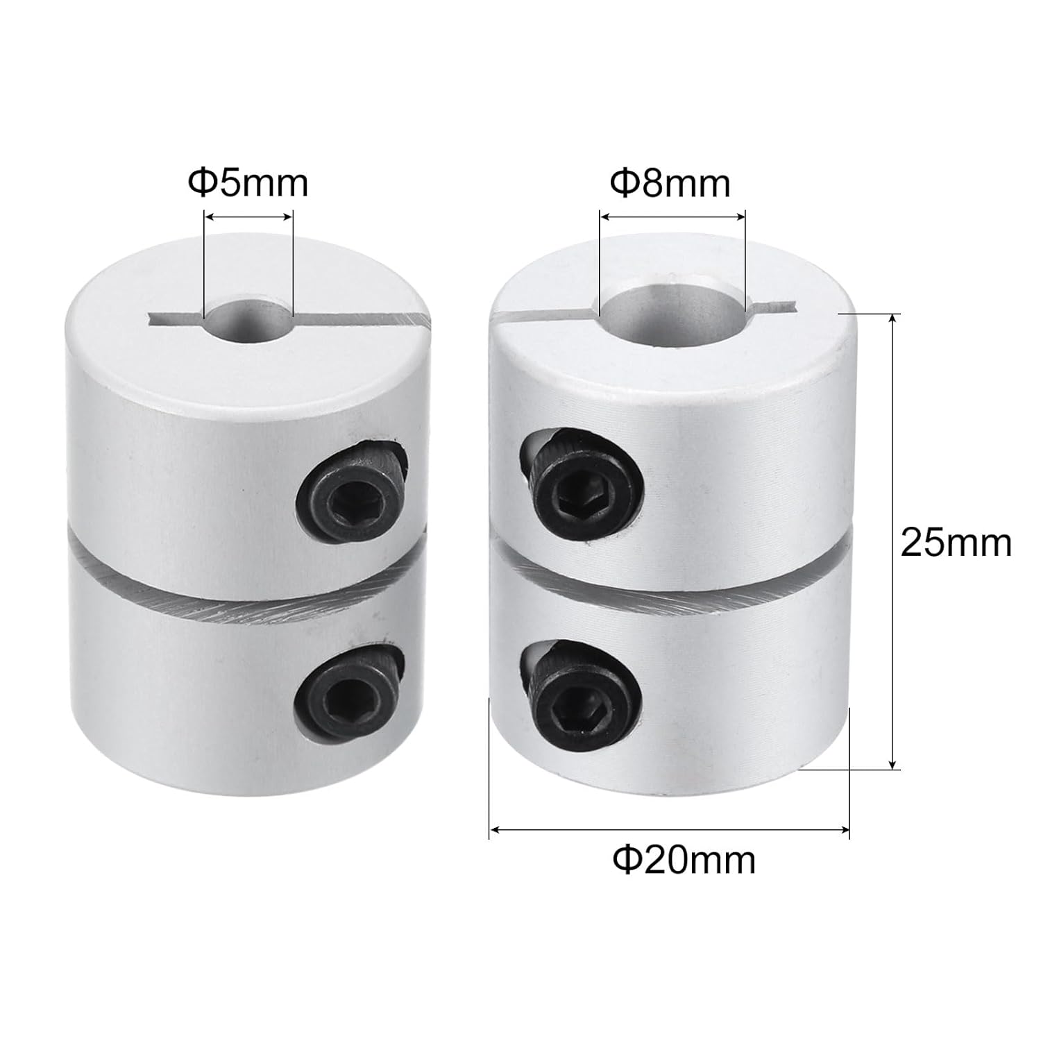 کوپلینگ 5*8 آلومینیومی