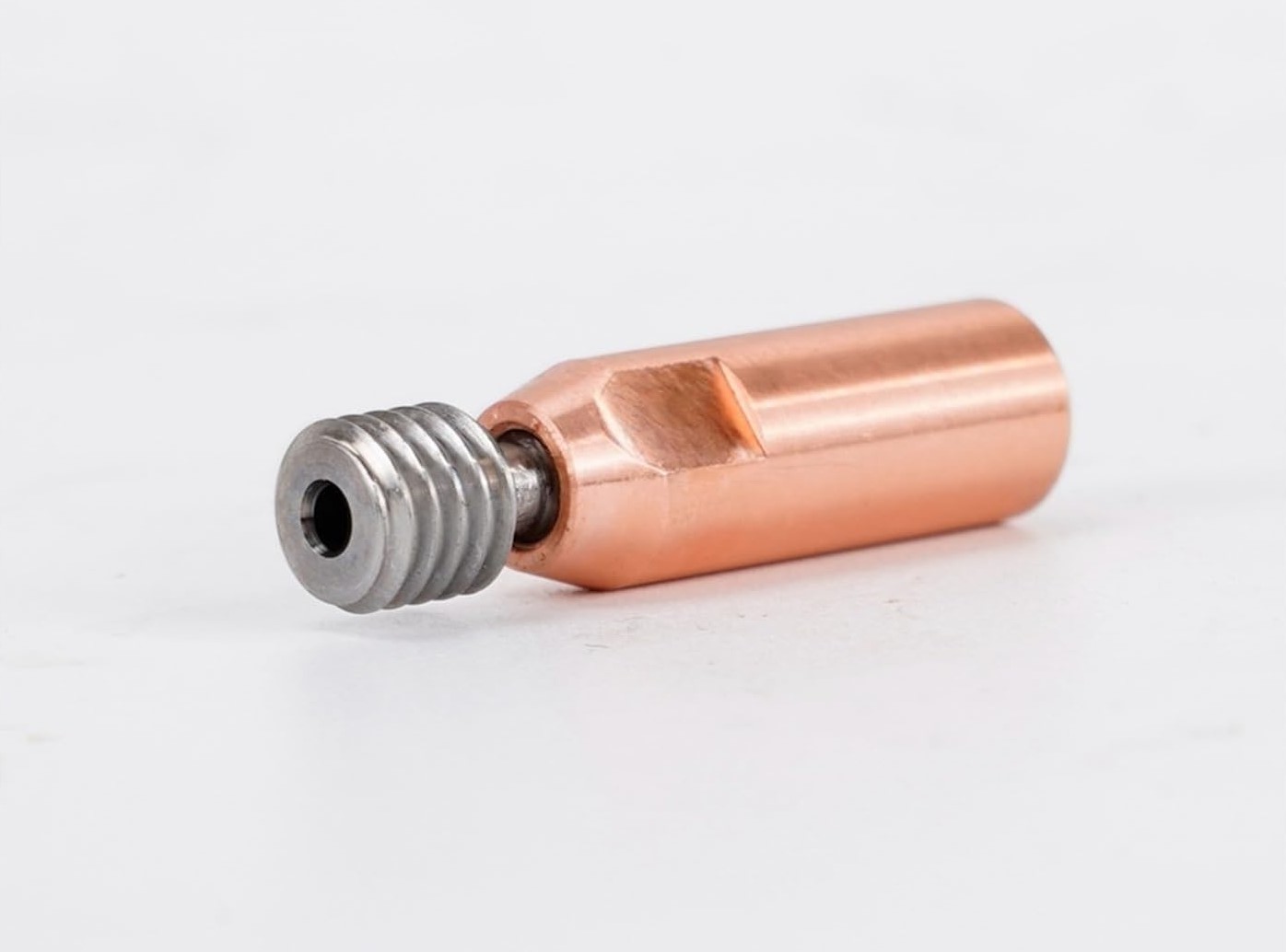 پیچ سوراخ دار اکسترودر دما بالا آلیاژ تیتانیوم و مس CR10 1.75mm
