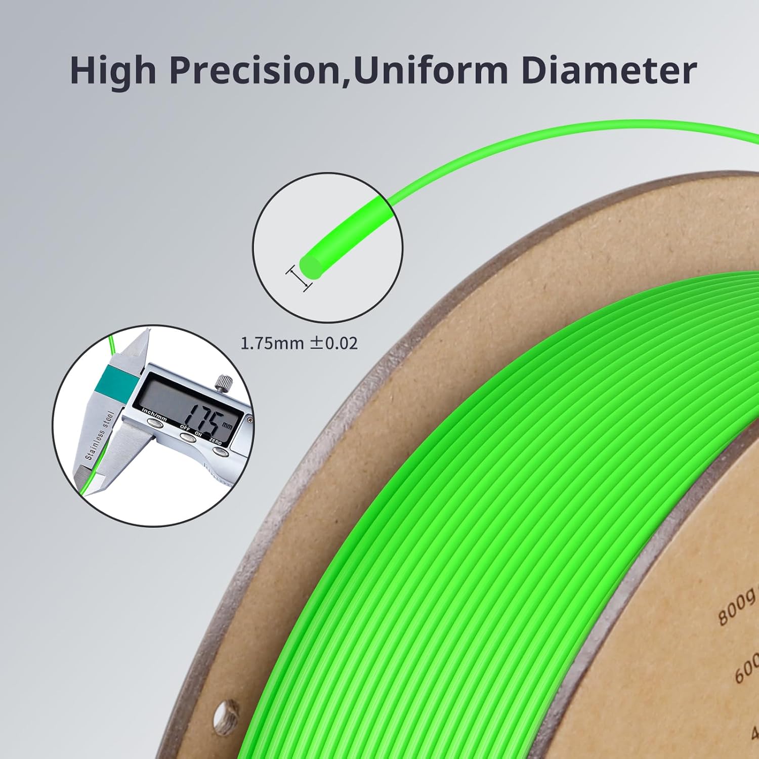 فیلامنت pla plus سبز (Green Flesh) برند انیکیوبیک 1KG 