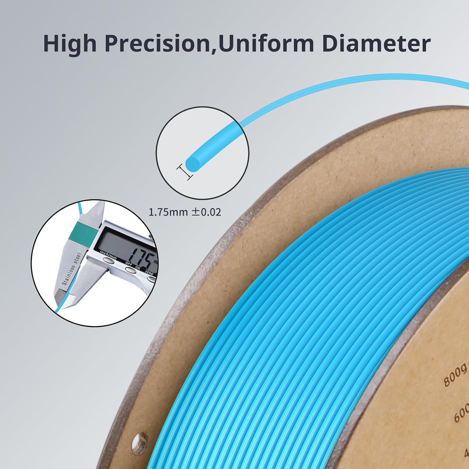 فیلامنت pla plus آبی (Light Blue) برند انیکیوبیک 1KG 