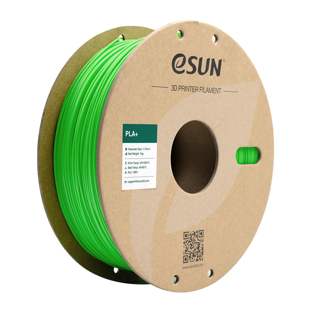 فیلامنت PLA+ سبز روشن (Peak Green) برند ایسان (eSUN) 1Kg 1.75mm