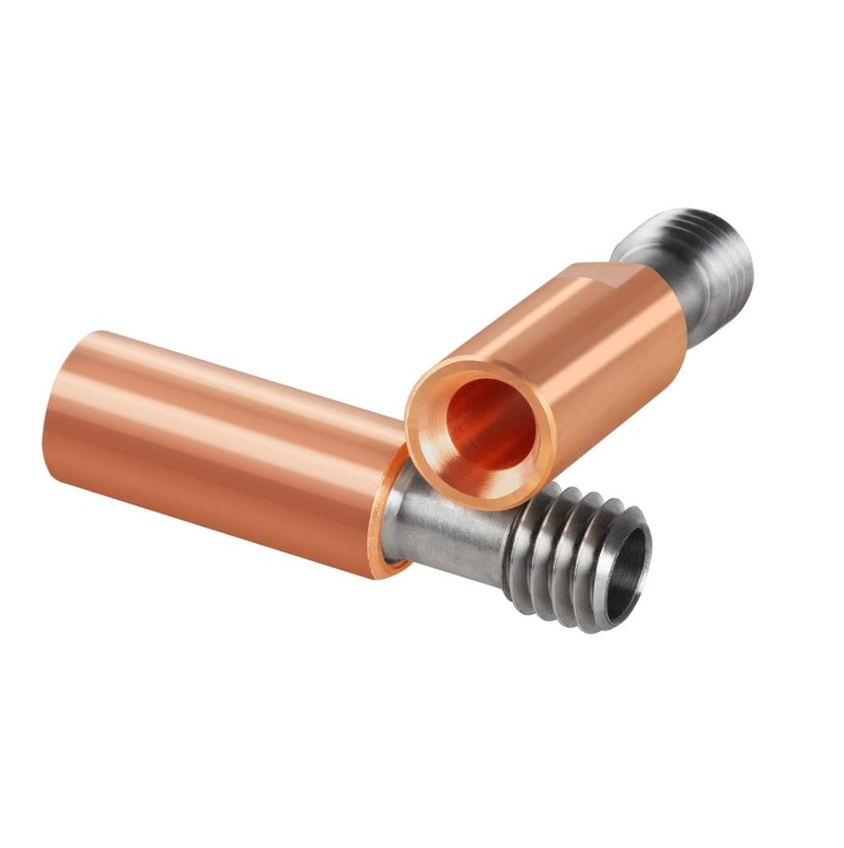 پیچ سوراخ دار اکسترودر دما بالا آلیاژ تیتانیوم و مس CR10 4.1mm