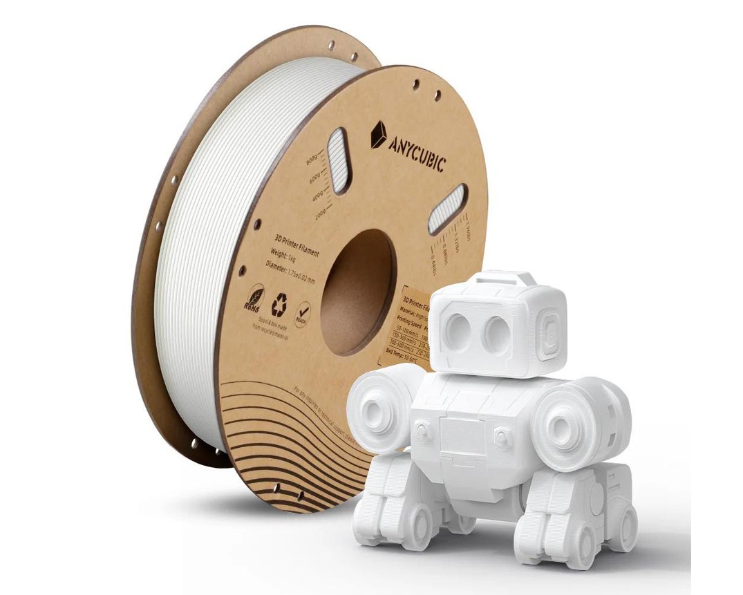 فیلامنت PLA High Speed سفید (Bright White) برند انیکیوبیک 1KG 