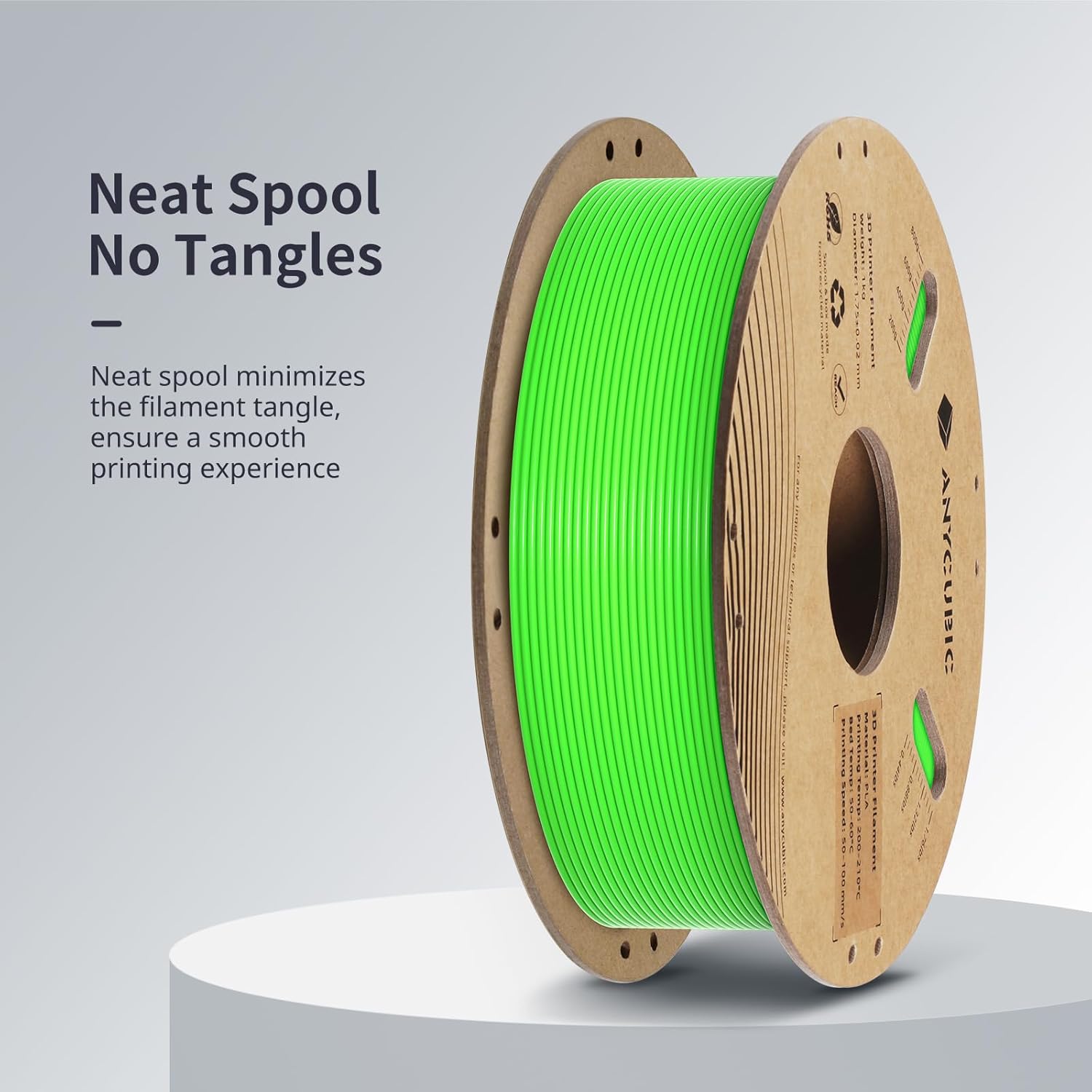 فیلامنت pla plus سبز (Green Flesh) برند انیکیوبیک 1KG 